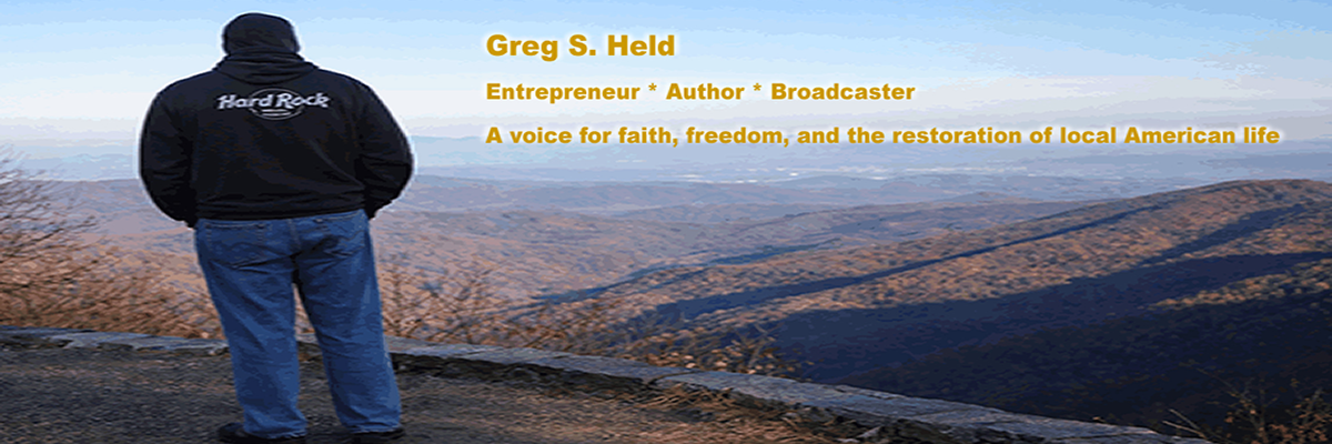 Greg Held overlooking the Blue Ridge Mountains